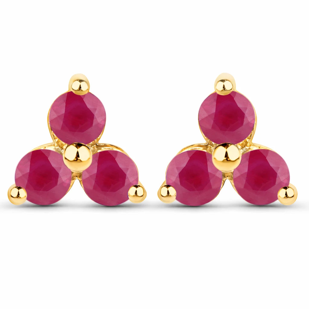 Round Prong Set Stud Earrings