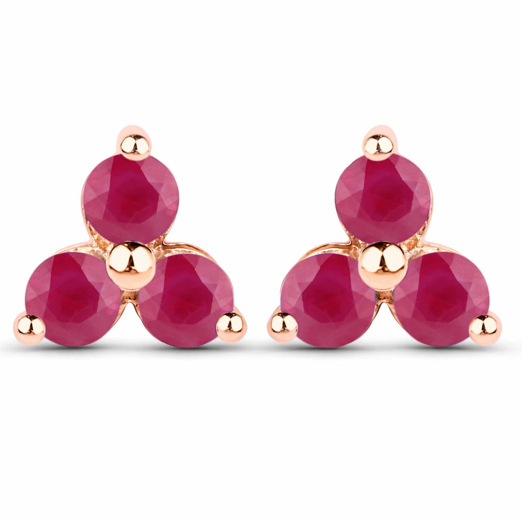 Round Prong Set Stud Earrings