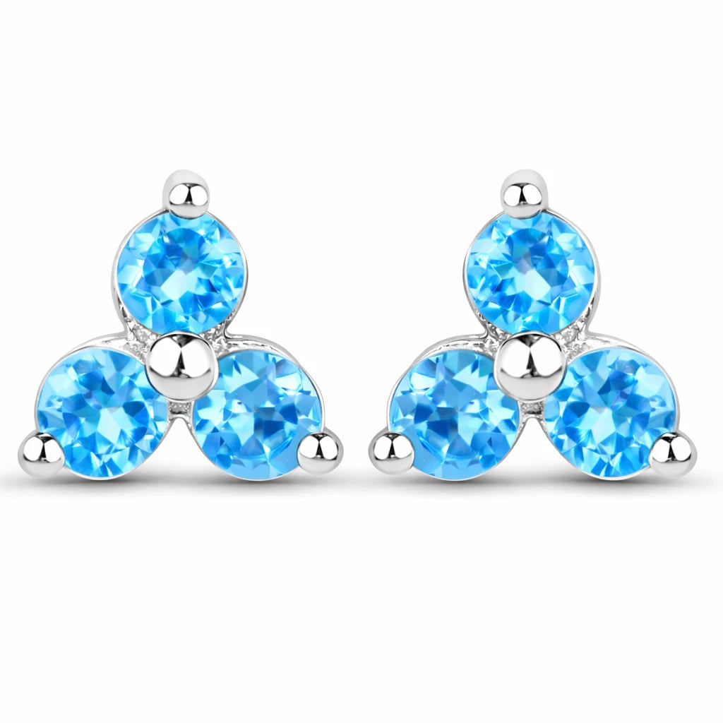 Round Prong Set Stud Earrings