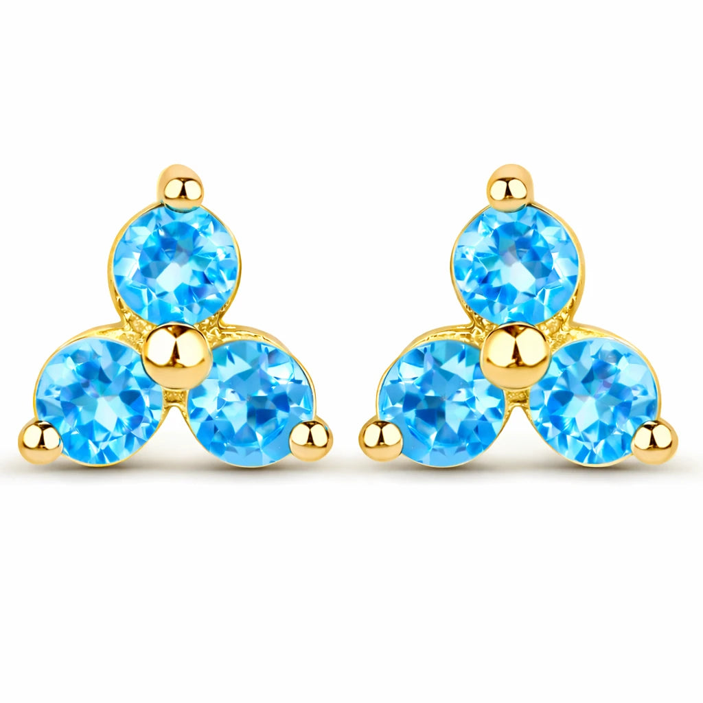 Round Prong Set Stud Earrings