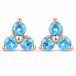Round Prong Set Stud Earrings