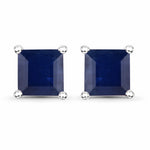 Square Prong Set Stud Earrings