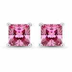 Square Prong Set Stud Earrings