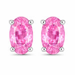 Solitaire Oval Prong-Set Stud Earrings