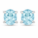 Oval-cut Solitaire Stud Earrings