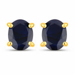 Oval-cut Solitaire Stud Earrings