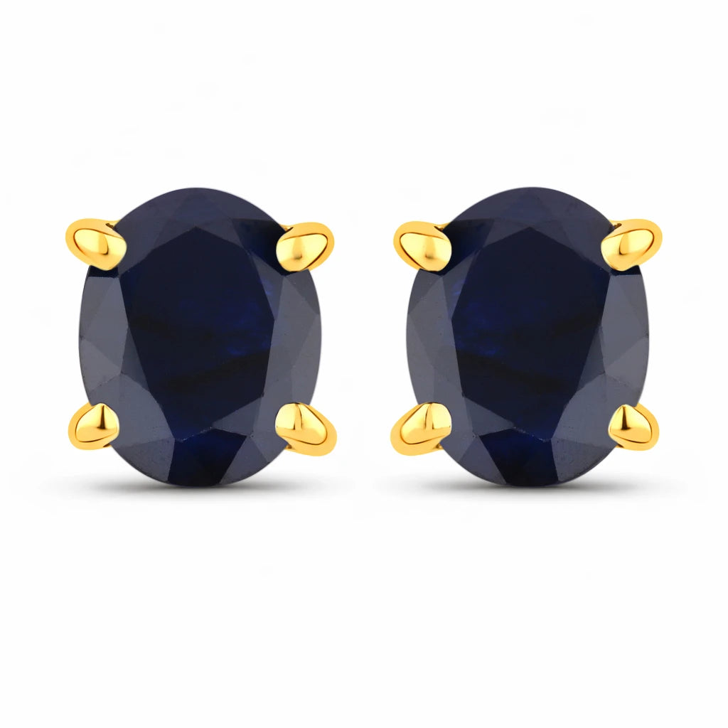Oval-cut Solitaire Stud Earrings