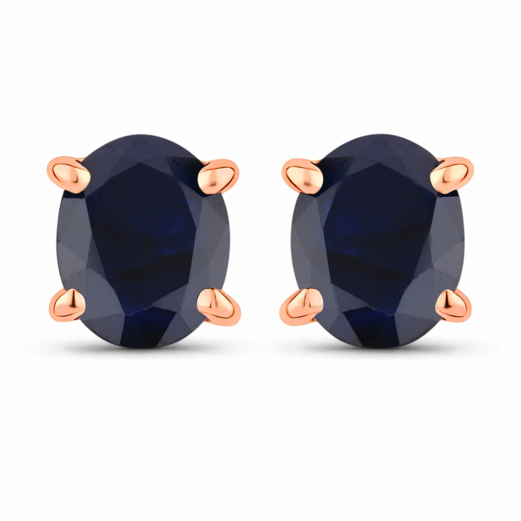 Oval-cut Solitaire Stud Earrings