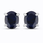 Oval-cut Solitaire Stud Earrings