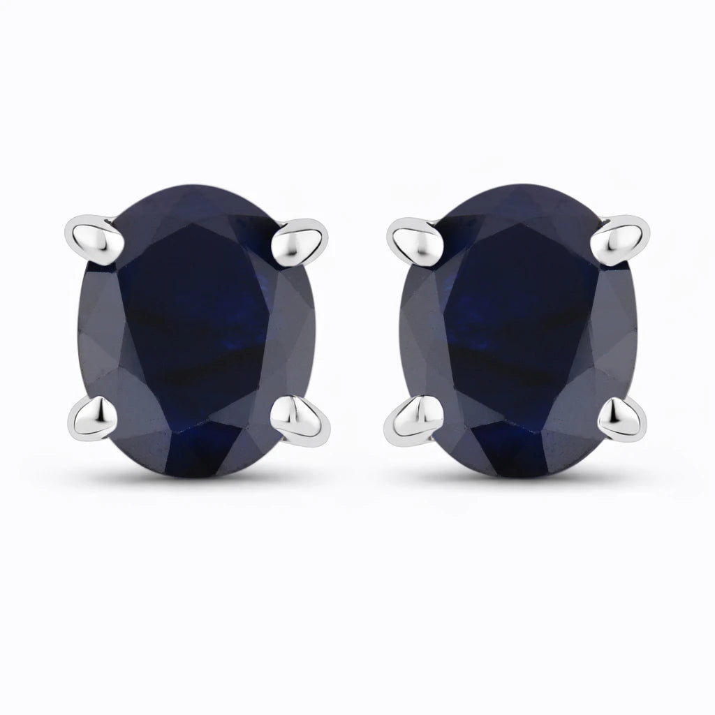 Oval-cut Solitaire Stud Earrings