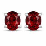 Oval-cut Solitaire Stud Earrings