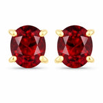 Oval-cut Solitaire Stud Earrings