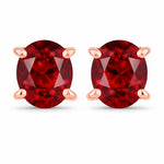 Oval-cut Solitaire Stud Earrings