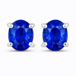 Oval-cut Solitaire Stud Earrings