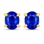 Oval-cut Solitaire Stud Earrings