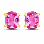 Oval-cut Solitaire Stud Earrings