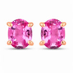 Oval-cut Solitaire Stud Earrings