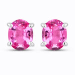 Oval-cut Solitaire Stud Earrings