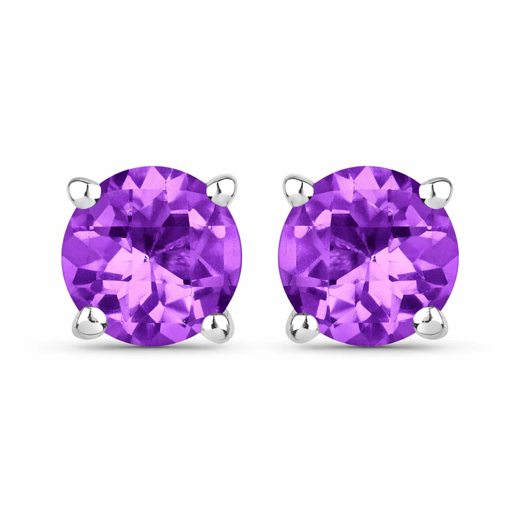 Round Cut Stud Earrings