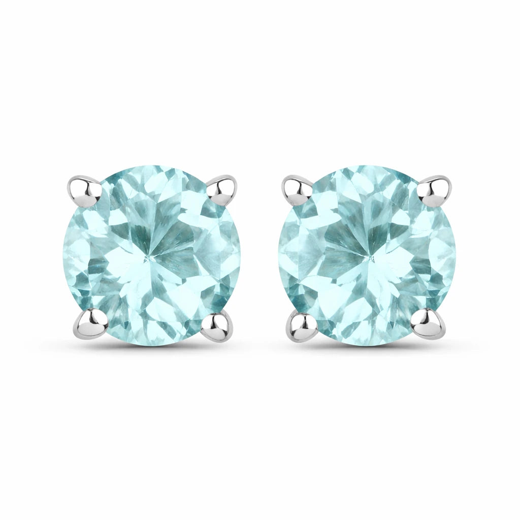 Round Cut Stud Earrings