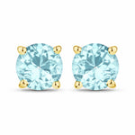 Round Cut Stud Earrings