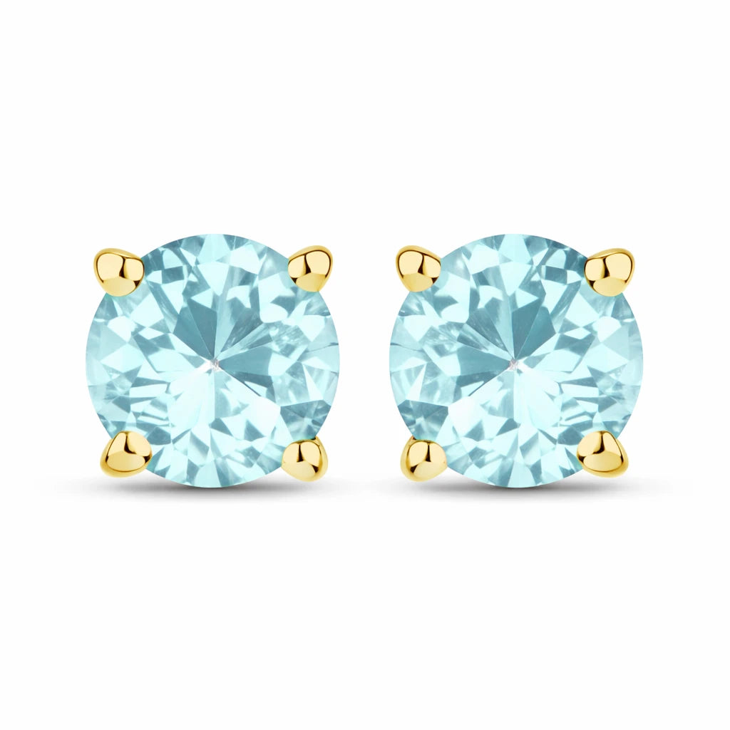Round Cut Stud Earrings