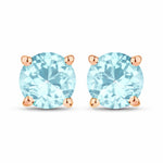 Round Cut Stud Earrings