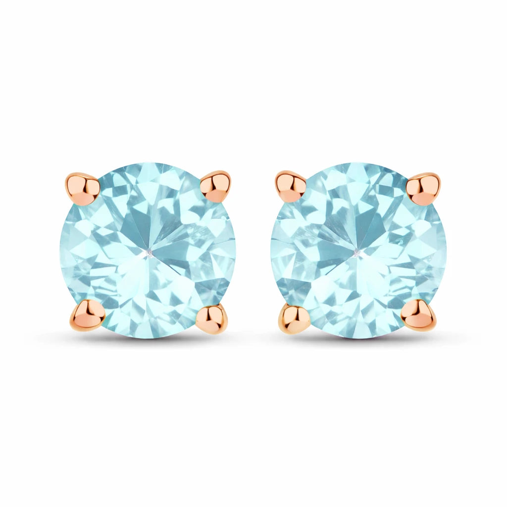 Round Cut Stud Earrings