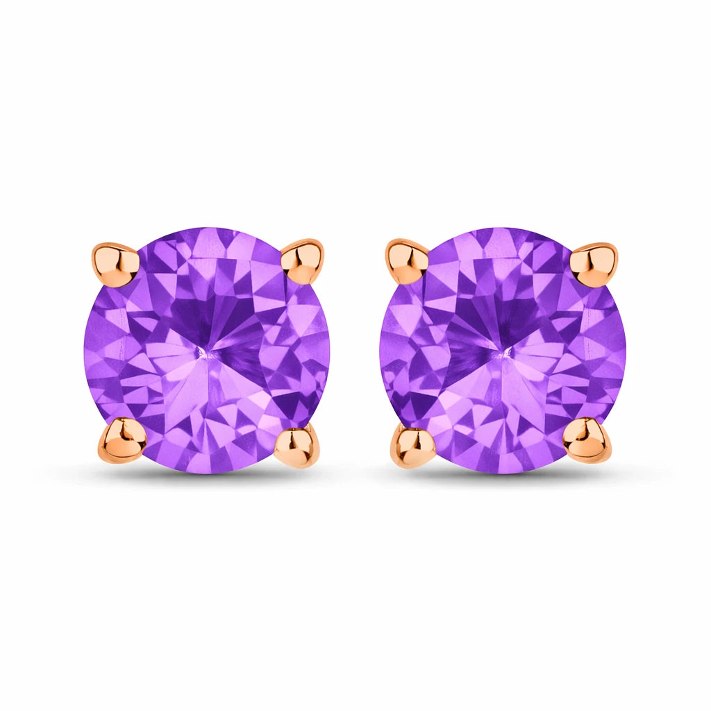 Round Cut Stud Earrings