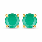 Round Cut Stud Earrings