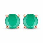 Round Cut Stud Earrings