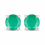 Round Cut Stud Earrings