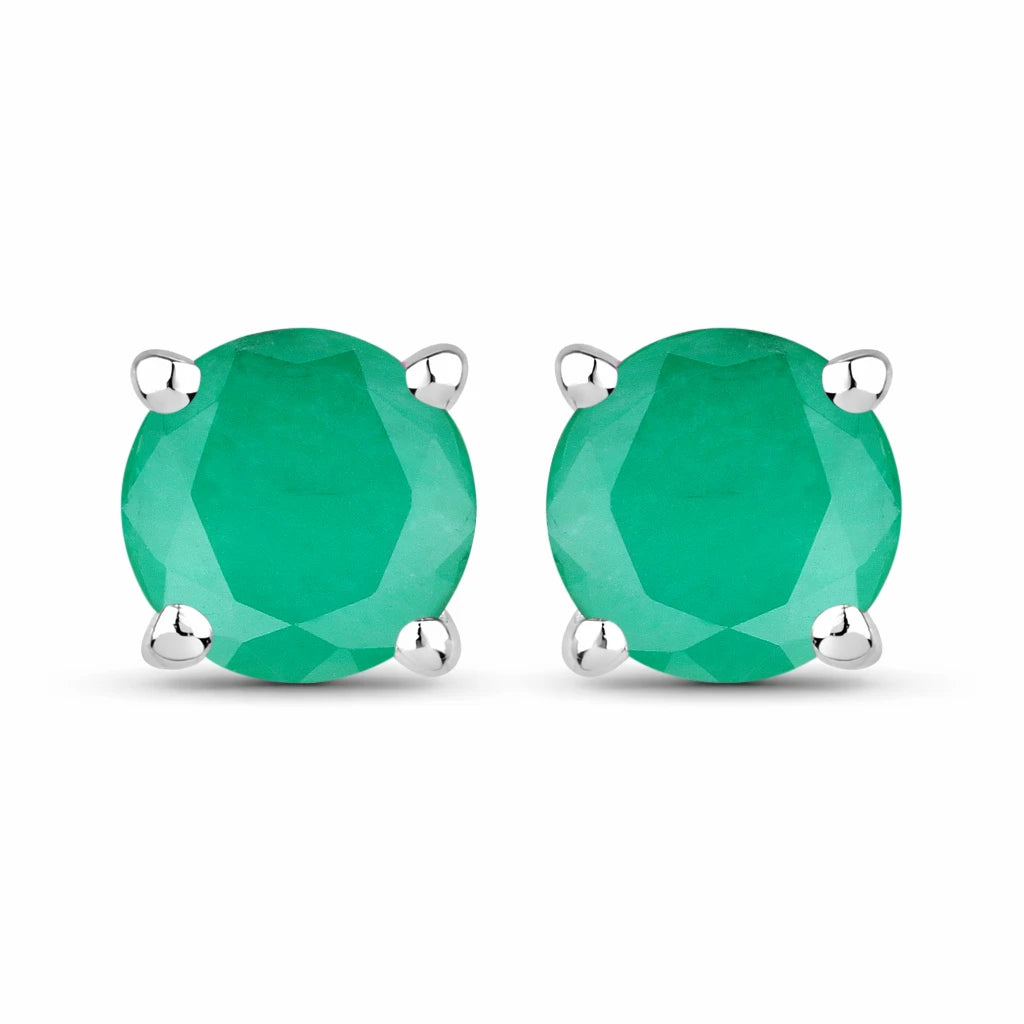 Round Cut Stud Earrings