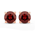 Round Cut Stud Earrings