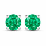 Round Cut Stud Earrings