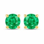 Round Cut Stud Earrings
