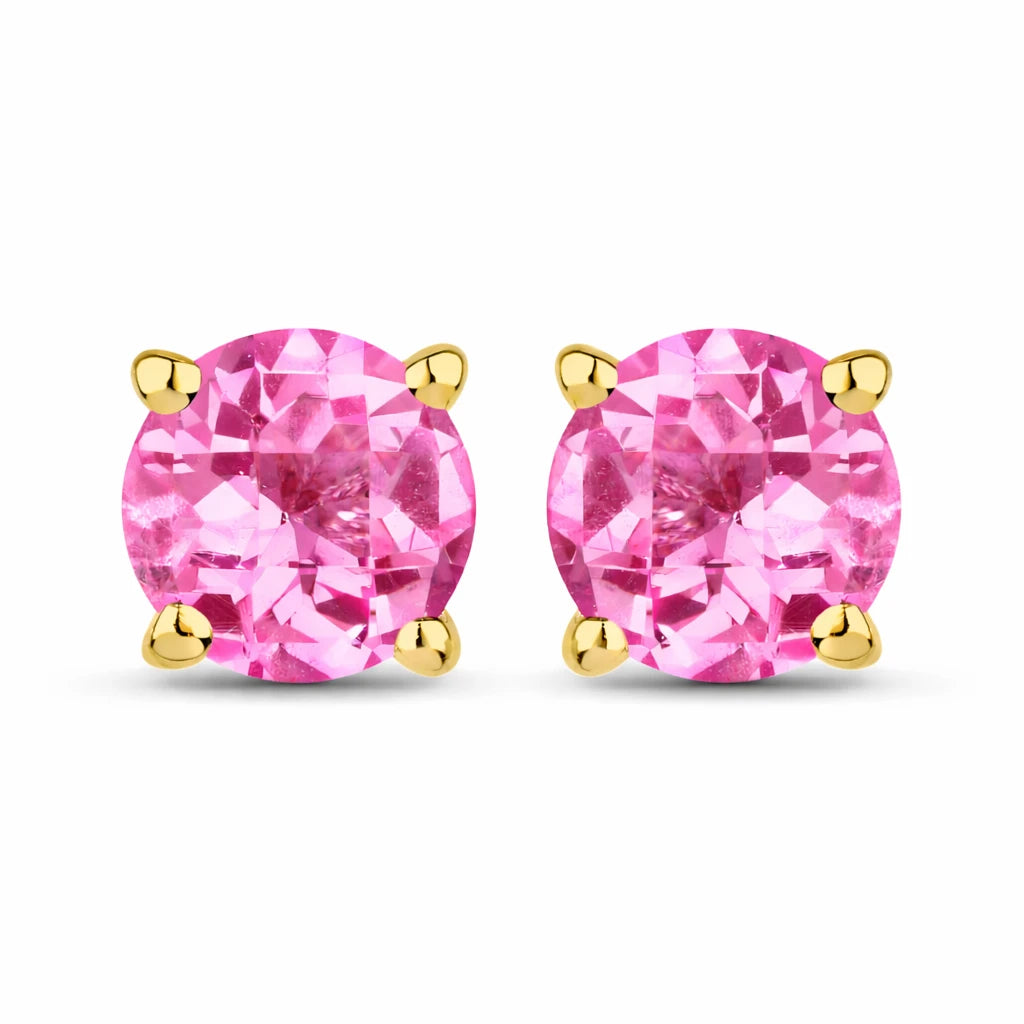 Round Cut Stud Earrings