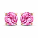 Round Cut Stud Earrings