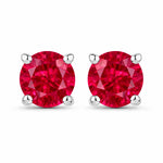 Round Cut Stud Earrings