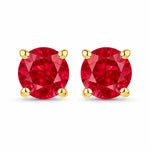 Round Cut Stud Earrings