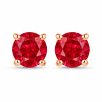 Round Cut Stud Earrings