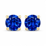 Round Cut Stud Earrings