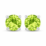 Round Cut Stud Earrings