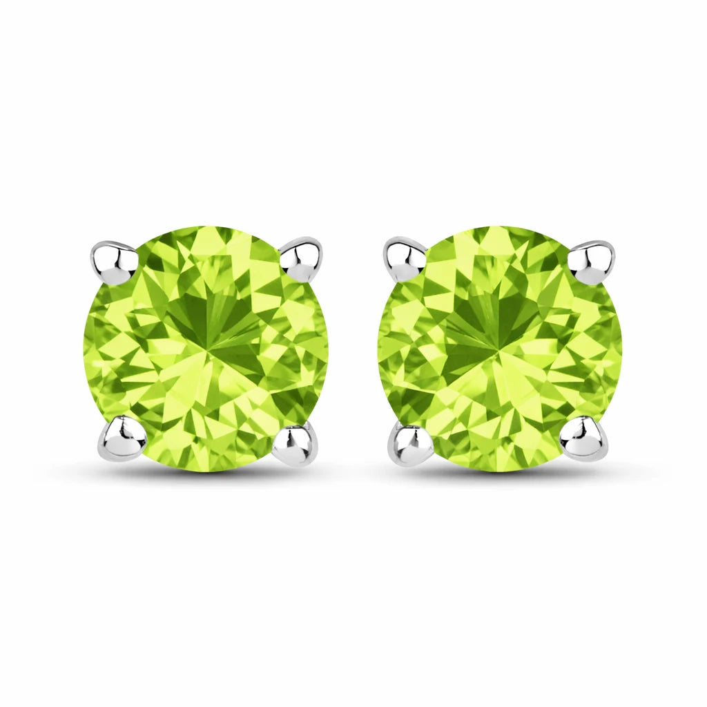 Round Cut Stud Earrings