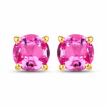 Round Cut Stud Earrings