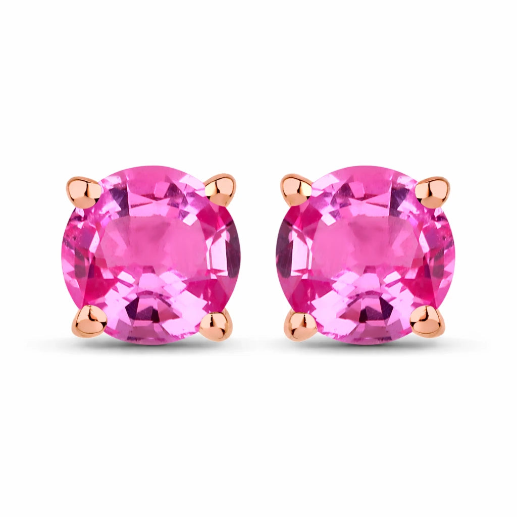 Round Cut Stud Earrings