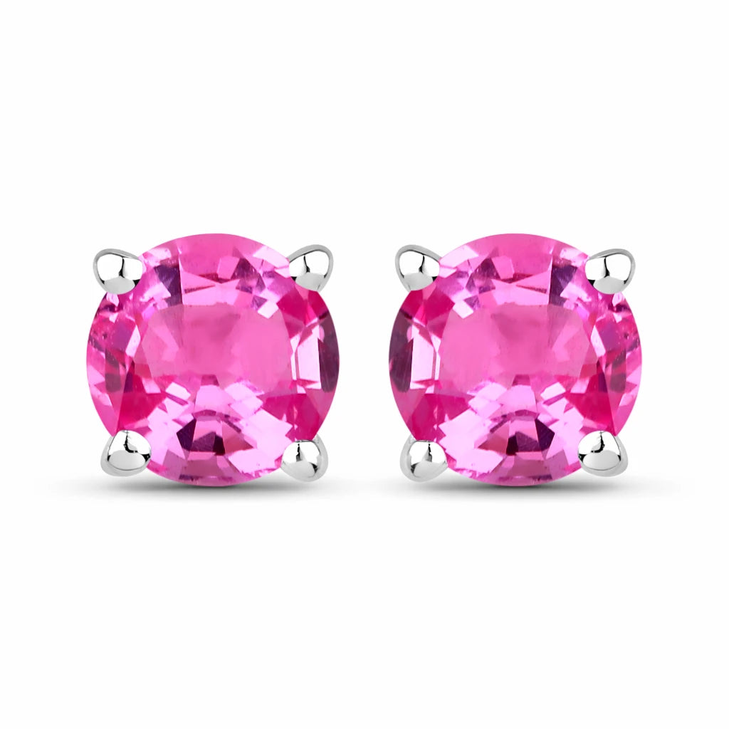 Round Cut Stud Earrings