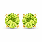 Round Cut Stud Earrings