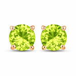 Round Cut Stud Earrings