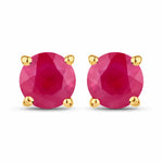 Round Cut Stud Earrings